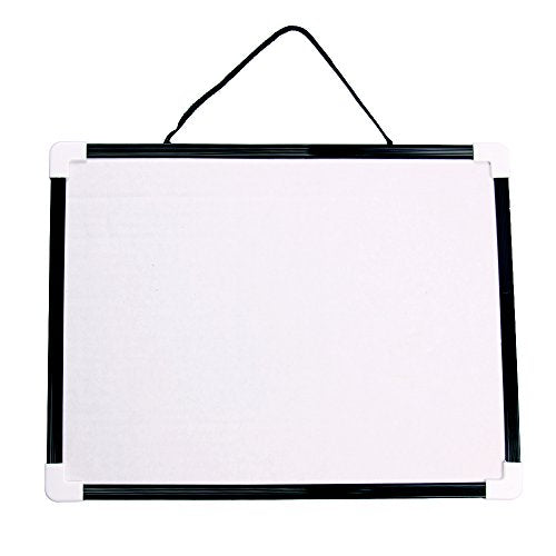 VIZ-PRO Magnetic Dry Erase Board, 12" x 8" Small Hanging Whiteboard - size: A4-Magnetic-black