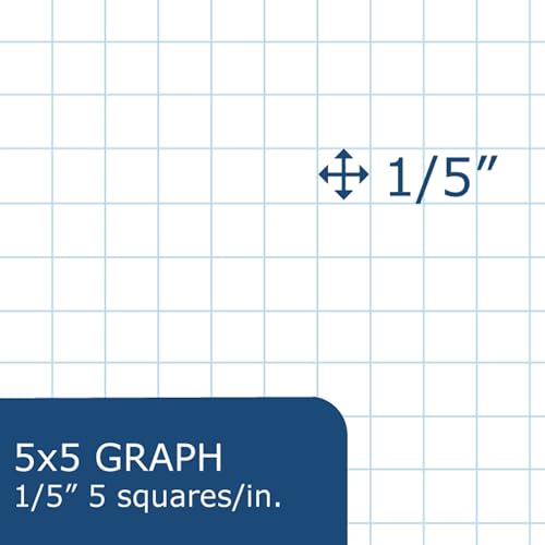 Roaring Spring Black Science Lab Notebook, 5x5 Graph Ruled, 11" x 8.5", 60 Sheets Premium White 20# Paper, Proudly made in USA, Durable Laminated Cover (Pack of 24) - style: 24-Pack