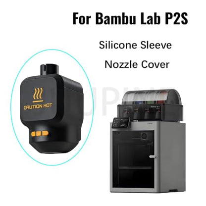 4 Pcs Silicone Socks for Bambu Lab P2S Silicone Sleeve,High Temperature and hotend Silicone Sleeve 3D Printer Accessories Parts Protecting Extruder and Nozzle,for Bambu H2D/H2S/H2C/A1/A1MINI Too
