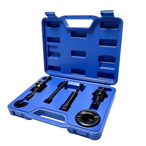 Power Steering Pump Pulley Removal Tool, Heavy-Duty Carbon Steel Pulley Puller Remover & Installer, Vehicle Installation Removal Tools for Power Steering Water Vacuum Pump Pulleys