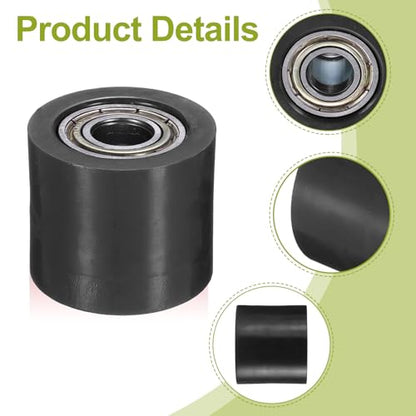 Generic 10mm Roller Pulley Tensioner, Chain Roller Pulley Tensioner Mini Bike Parts Nylon Cylinder Type Guide Wheel Chain Guide Slider for Mini Motorcycle Dirt Bike, Black