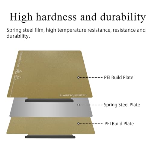 AD5X Double Sided Textured Build Plate with Handle for 5M/5M Pro (Gold) - color: Gold