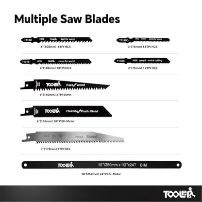 8-In-1 Multi Blades Hand Saw, Drywall, Hacksaw, Jab Saw & Wood Cutter Tool - color: 8-in-1 Yellow