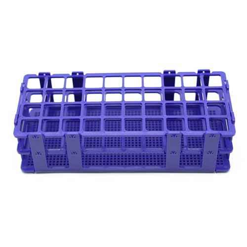 3 Pcs Detachable Plastic Test Tube Rack, 40 Holes Each, 20mm Diameter - color: Blue, size: 40 Holes-20mm