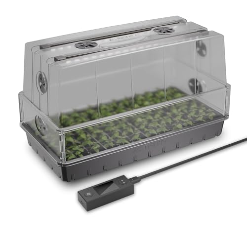 AC Infinity Heavy-Duty Large Humidity Dome w/ Full Spectrum LED Grow Lights - size: Large Light Kit