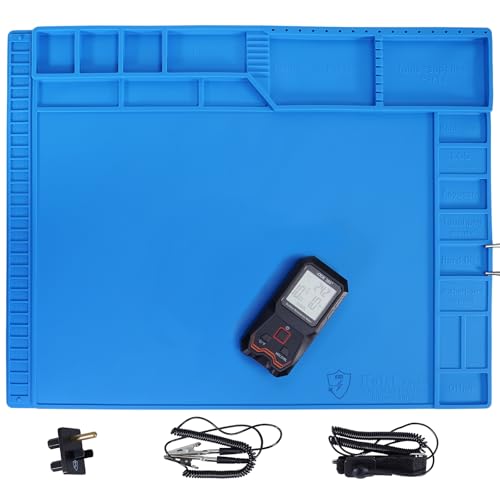 Kaisi Large Anti Static Mat with Grounding Accessories,Soldering Mat