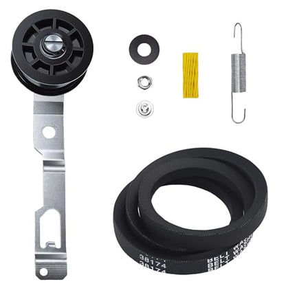 959P3 Washer Idler Pulley Kit Idler Lever and Belt Kit Compatible with Sp-eed Qu-een Replaces PRM959P3 UNMC959P3 2020782 AP4489045 PS12661973