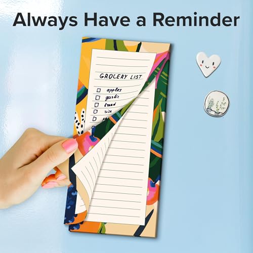 X-bet MAGNET Magnetic Notepads for Fridge, 4 Pads x 30 Sheets, Grocery List - color: Notepads 120 pcs