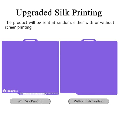 Cool Plate for Lab X2D/P2S/P1S/P1P/A1/X1C Low Temperature Cold Build Plate - color: Purple, size: P2S/P1S/P1P/X2D/X1C/A1