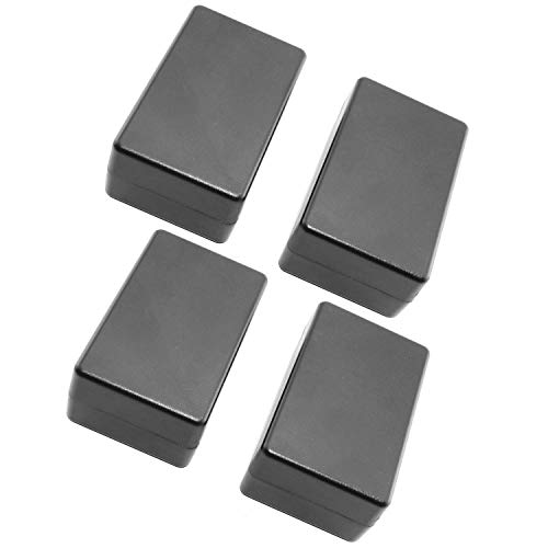 DGZZI Electrical Junction Box 4PCS Electric Plastic Black Waterproof Project Junction Case 3.15x1.97x1.38 inches(80x50x35mm) - size: 3.15" x 1.97" x 1.38"