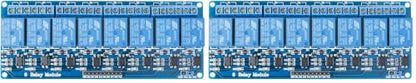 ELEGOO 8 Channel DC 5V Relay Module with Optocoupler for Arduino Projects (Pack of 2) - size: 8 Channel (Pack of 2)