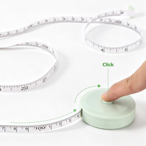 30Pcs Retractable Measuring Tapes Set, Body Fabric Sewing Measures Tape, 60 Inch, 1.5 Meter Waist Scales Rulers - color: 30pcs - 3color