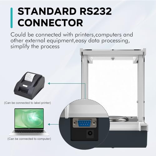 LAB FISH FA1204N Analytical Balance, 120g x 0.1mg Dual Calibration - size: A