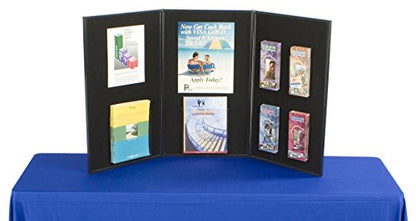 Displays2Go 3-Panel Trifold Tabletop Display Board, 54 x 30 - size: 54"