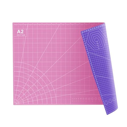 23" x 17" Self Healing PVC Cutting Mat, A2-Pink or Purple - color: A2-Pink or Purple