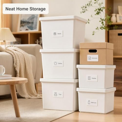 Waterproof Removable White Labels 1×2" & 1×3" for Freezer Organization - size: White 1x2in 1x3in 400 with Pen