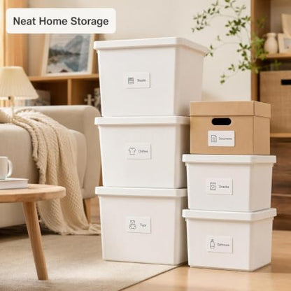 Waterproof Removable White Labels 1×2" & 1×3" for Freezer Organization - size: White 1x2in 1x3in 400 with Pen