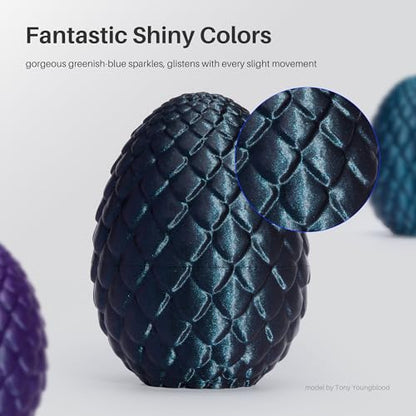 ELEGOO Silk PLA 3D Printer Filament Bundle 1.75mm 4 Colors 4 * 250g - color: 250g*4 Silk Gold/Silver Gray/Copper/Galaxy Black