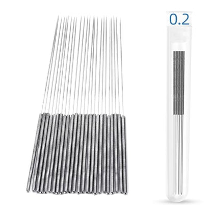 3D Printer Nozzle Cleaning Kit: 20Pcs 0.2mm Nozzle Cleaner, by 5APLUSREPRAP - size: 0.2mm