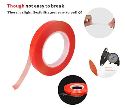 Kaisiking 15mm x 25M Wide Clear Double Sided Tape Two Sided Adhesive Tape - size: 1pcs (15mm)