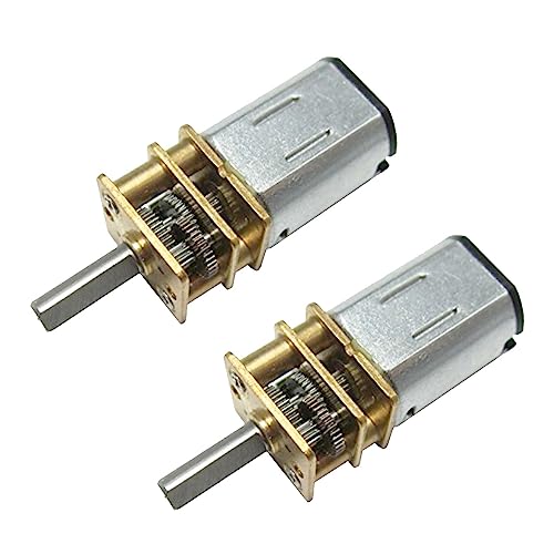 CHANCS N20 DC Gearbox Motor 6V 7RPM Shaft Length 10mm Small Motor for Robot Wheel DIY Toys 2PCS - size: 7RPM, style: 2PCS