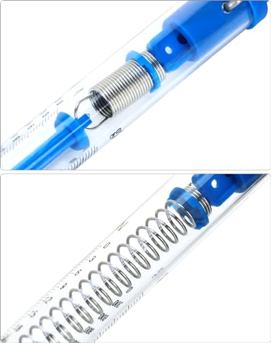 QWORK Spring Scale, 10 Pack 30N Transparent Spring Balance Hanging Tube Spring Scale