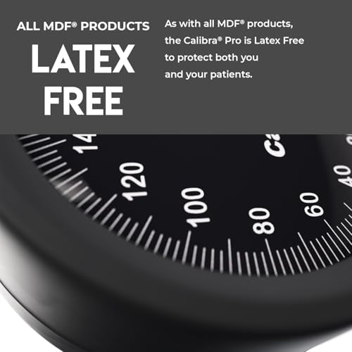 MDF Instruments, Extra Large Gauge Calibra Pro Aneroid Sphygmomanometer with Shock Guard and Adult Sized Arm Band Included, Lifetime Calibration, Black Dial, Onyx Arm Band, MDF808B11 (Pack of 3) - color: Black, size: Extra Large Gauge - Adult Cuff (Pack o