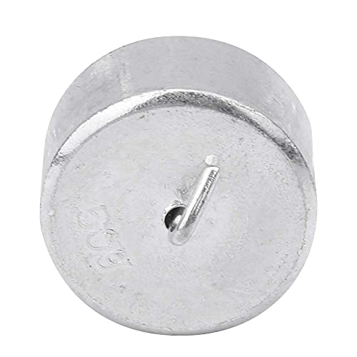 Double Hooked Weight Set, 10 PCS 50g Metal Hanging Hook Weights with Hooks and Ring Lever, Principle Physical Experimental Teaching Tool with a Plastic Box for General Science Physics Laboratory Work