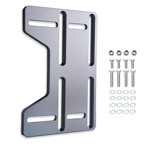 JMCHstore Mini Bike Engine Mount Plate 10mm Aluminum Bracket Kit,for FRP GMB100 Coleman B100 Mega Moto mm80, for Hoverheart MB001 Baja DB30 Motovox MBX10, Bolt-On Swap for Predator 212 196 224cc
