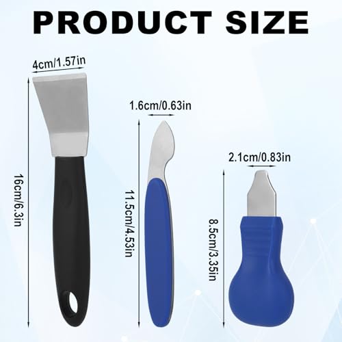 3pcs 3D Printer Tool Scraper Kit, Premium Professional Cleaning Spatula Kit Practical 3D Printing Accessories Suitable for Model Stripping