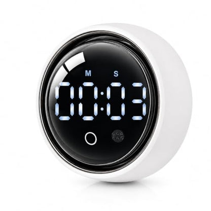 DLUCK Digital Rotating Magnetic Kitchen Timer with Voice Control
