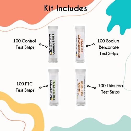 Eisco Supertaster Test Kit, Super Taster Test Strips, Control Paper, 400 Pc