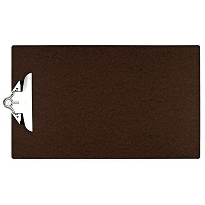 11x17 Clipboard with Jumbo Metal Clip. 19.5in Length Extra Large Brown Hardboard Clip Board for Drawing, Engineering, Drafting, Art, and More. Landscape Tabloid Ledger Size Document Holder