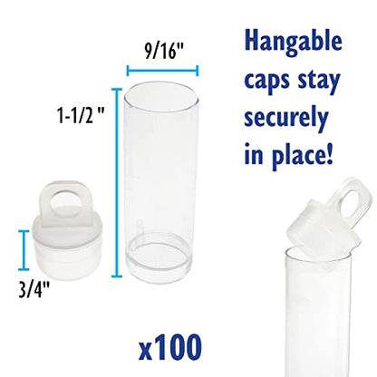 The Beadsmith Friction Tube Variation - size: 1.5" Long - 9/16" Dia - 100 Per Bag