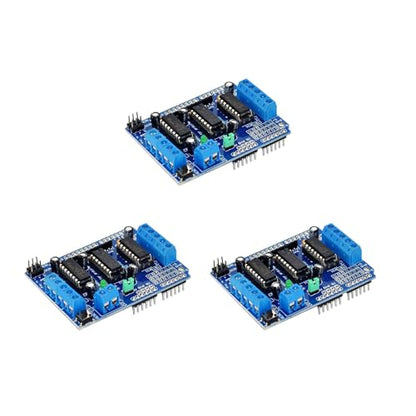 3-Pack L293D DC and Stepper Motor Driver Shield