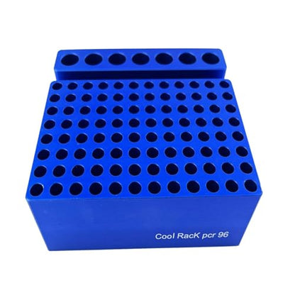 Aluminum Cooling Block with 103 Wells - 96 Wells for 0.2ml PCR Tubes and 7 Wells for 1.5/2ml Tubes