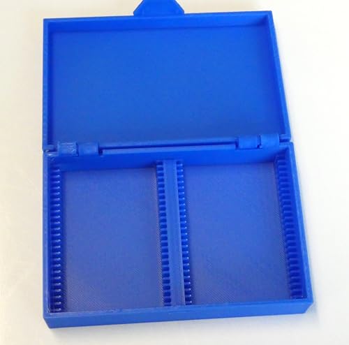 Storage Box for Microscope Slides, Non-Standard Size for Specialty Slides (2"x1.5" 50 Positions) - size: 2"x1.5" 50 Positions