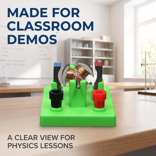 1Pc Green DIY DC Electrical Motor Assemble KIT - STEM Science Lab Educational Physics Learning Experiment Ornaments for Electrical Motor Light in Weight,Learning and Education(ZS584)