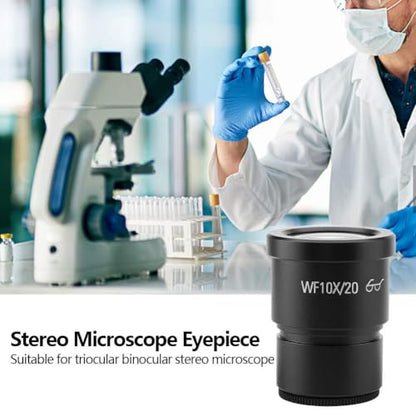 Microscope Lens 10X Telescope Accessories Eyepieces Wide Field Stereo Microscope Eyepieces Mounting Size 30mm