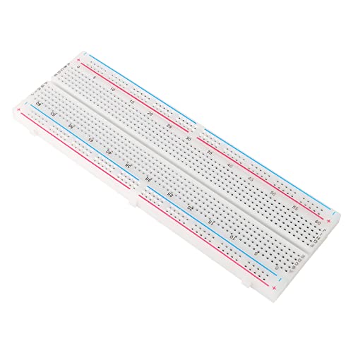 Electronic Breadboard Component,Electronic Fun Kit with 830 Tie Point Breadboard,Bundle,Power Supply,Jumper Wires,Resistors,LED for Arduino for Raspberry Pi
