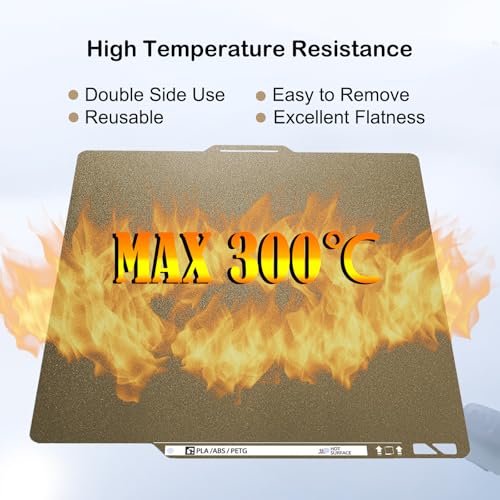 0.74MM Double Sided Textured PEI Build Plate,Bamboo X1/P1/A1 Build Plate - size: 0.74MM Textured PEI Build Plate