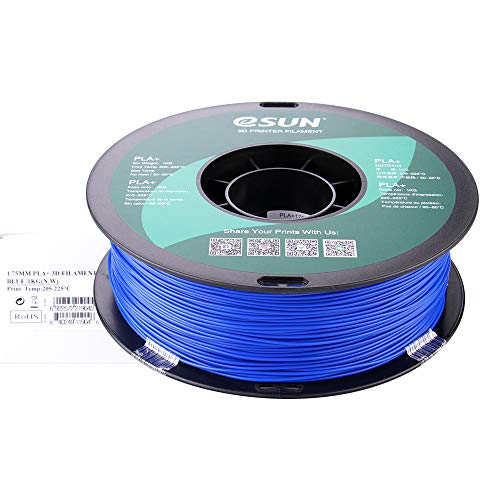 eSUN PLA PRO (PLA+) 3D Printer Filament, Dimensional Accuracy +/- 0.03mm, 1kg Spool, 1.75mm, Blue - color: Blue