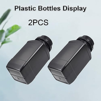 Heyiarbeit 2pcs Plastic Lab Chemical Reagent Bottle 1000ml/34oz Wide Mouth Sample Sealing Liquid Storage Container Black Cap - size: 1000ml (2pcs)