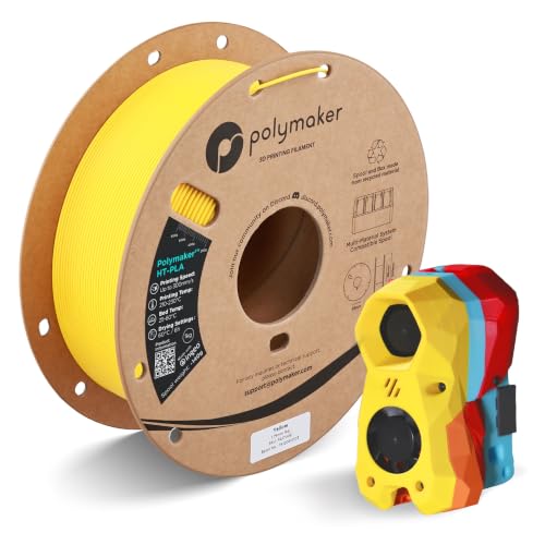 Polymaker HT-PLA Filament 1.75mm Yellow 1KG, High Temp PLA, Neatly Wound - color: 120 - 1.75mm Yellow (Hex Code: #F0c940), size: 1kg HT-PLA