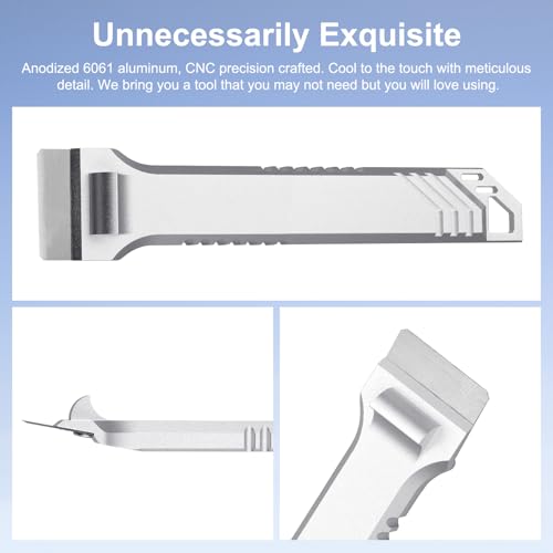3D Printer Scraper Blades Tool Kit, SK5 Steel 3D Printer Removal Spatula Compatible with Bambu Lab X1 P1 Creality 3D Printer bulid Plate, All Metal 3D Printer Scraper with Comfortable Grip Handle