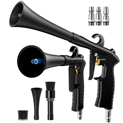 Car Cleaning Gun Detailing Interior Dryer Air Blow Gun, High Pressure Blower Gun, Car Detailing Kit Interior Cleaner, Car Detailing Tools for Car Quickly Blasts Dirt and Dust Works with Air