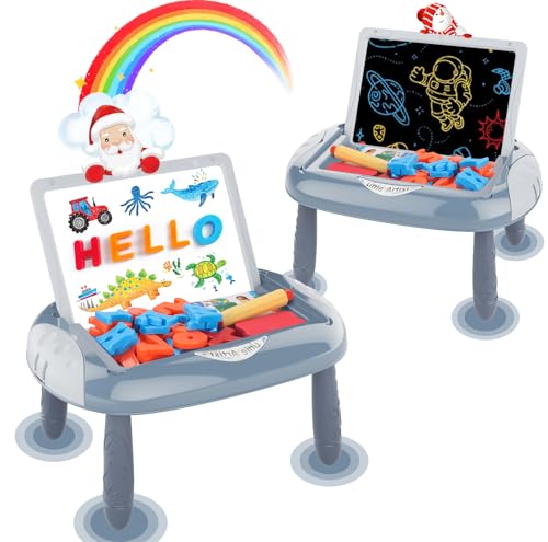 MAYESAR Magnetic Board for Kids, 1-2 Year Old Boy Gifts with Magnetic Letters and Numbers, Toddler Easel for Boy Birthday Christmas Gift (Blue) - color: Blue