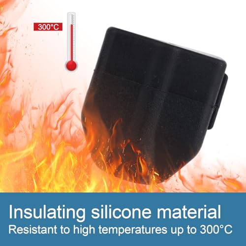 4pcs Hot End Silicone Socks for Flashforge AD5X 3D Printer, Extruder Hotend Silicone Sleeves Heat-Resistant Covers Accessories for Flashforge AD5X 3D Printer (Black) - style: 4pcs Silicone Socks