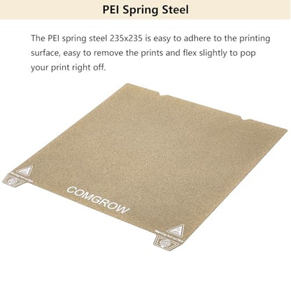 Ender 3 V3 SE Double Sided PEO PEI Spring Steel Sheet 235X235mm - size: 235*235 for For Ender 3 V3 KE