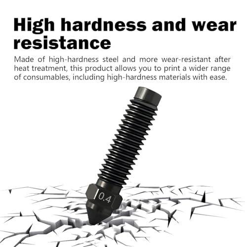 6PCS 0.2MM 0.4MM 0.6MM 0.8MM Hardened Nozzles for Centauri Carbon/CC/CC2 - style: 6PK 0.2/0.4/0.6/0.8mm